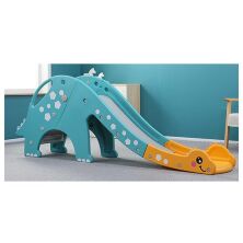 Дитяча гірка BAMBI DINO-4 динозавр жовто-блакитна