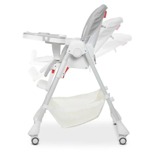 Стільчик для годування BAMBI M 3822 Gray екокожа сірий **