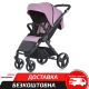Дитяча прогулянкова коляска El Camino ME 1053-3 NEW DYNAMIC PRO Mauve Pink до 22 кг рожева для дівчинки