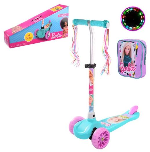 Дитячий триколісний СКЛАДАНИЙ алюмінієвий самокат Best Scooter MAXI L-8711 складаний кермо з ФАРОЮ / рожевий