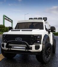 Дитячий двомісний електромобіль Джип Ford M 4790EBLR-1(24V) на ЄВА колесах / світло музика / білий**