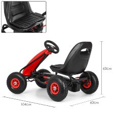 Дитячий педальний карт надувні колеса Bambi M 3856AL-3 червоний **