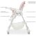 Стільчик для годування BAMBI M 3822 Baby Pink екокожа рожевий **