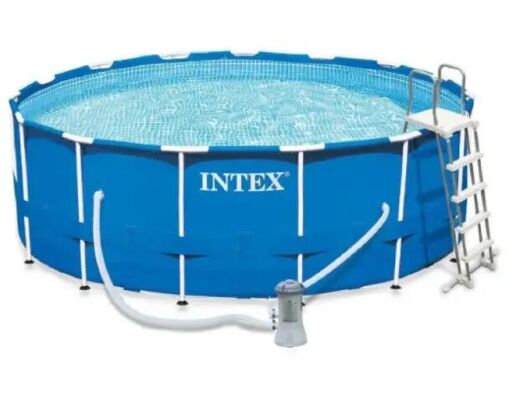 Тент для каркасного басейну Bestway 58037 діаметр 366 см темно-синій