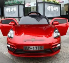 Дитячий одномісний електромобіль Легкова машина Спорткар Porsche T-7660 на EVA колесах білий