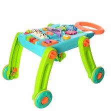 Каталка-ходунки-штовхач 869-15A Ігровий центр + столик з пианином (трещітка телефон-пищалка)**