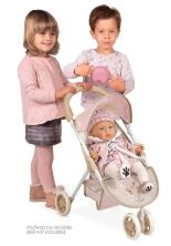 Коляска прогулянкова для ляльки DeCuevas 90243 Лялькова триколісна (ручка 55см). Серія DIDI / Рожева**