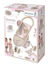Коляска прогулянкова для ляльки DeCuevas 90243 Лялькова триколісна (ручка 55см). Серія DIDI / Рожева**