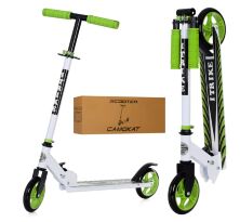 Складаний двоколісний дитячий самокат iTrike SR2-005-WGR підлітковий Алюмінієвий, із замком / Біло-зелений**