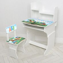 Дитяча парта регульована шкільна зі стільцем 904-136(UA) малюнок Школа**