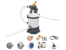 Каркасний прямокутний басейн ЗІ СХОДАМИ і пісочним фільтром Bestway 56457 розмір 412х201х122см Обсяг 8124л