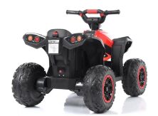 Дитячий одномісний електромобіль Квадроцикл M 4959EBLR-3 Джип з ПУЛЬТОМ / зі шкіряним сидінням / червоний