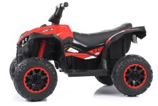 Дитячий одномісний електромобіль Квадроцикл M 4959EBLR-3 Джип з ПУЛЬТОМ / зі шкіряним сидінням / червоний