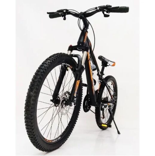 Підлітковий велосипед колеса 24 дюймів S300 Blast-New Чорно-Помаранчевий