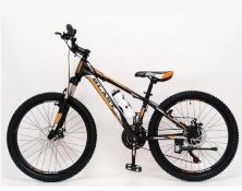 Підлітковий велосипед колеса 24 дюймів S300 Blast-New Чорно-Помаранчевий