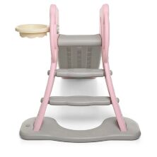 Дитяча гірка BAMBI HF-H008-8 баскетбольне кільце м'яч рожево-бежева Ведмедик**