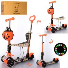 Самокат дитячий триколісний 5в1 (беговел) iTrike JR3-058-I-WP5 MAXI з кошиком і сидінням / помаранчевий**