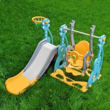 Дитяча пластикова гірка Гойдалка BAMBI WM19087-5 Гітара з баскетбольним кільцем**