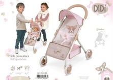 Коляска-тростина прогулянкова для ляльки DeCuevas 90543 Лялькова для дівчинки (ручка 55см). Серія DIDI / Рожева**