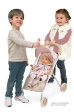Коляска-тростина прогулянкова для ляльки DeCuevas 90543 Лялькова для дівчинки (ручка 55см). Серія DIDI / Рожева**