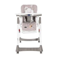 Стільчик для годування Lorelli (Bertoni) Gusto Satin Pink Hug Рожевий "Ведмедики". Дитячий стілець для годування