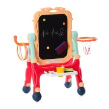 Дитячий мольберт Пластиковий з баскетбольним кільцем WQ811-AB двостороння дошка з аксесуарами U**