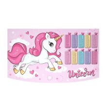 Дитяча парта регульована шкільна зі стільцем 904-137 малюнок Єдиноріг**