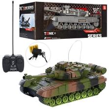 Танк з рухомим корпусом на радіо-керуванні р/к XJ13 на акумуляторі з підсвічуванням та звуком / 2 види