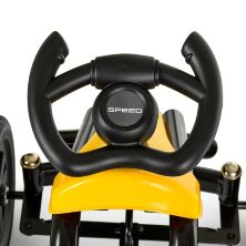 Дитячий педальний карт на Єва колесах Bambi M 4087E-6 жовтий **