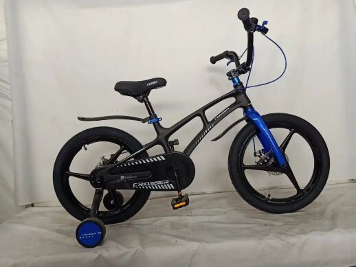 Велосипед двоколісний полегшений Crosser Magnesium MAGN BIKE сталева вилка 16 дюймів чорно-синій