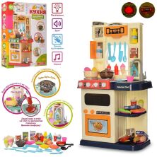 Дитячий ігровий набір інтерактивна Кухня велика LIMO TOY 922-116 плита духовка мийка посуд звук світло **