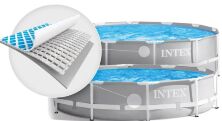 Каркасний круглий басейн Intex 26726 діаметр 457см /об'єм 16800л з фільтр-насосом сходами підстилкою тентом