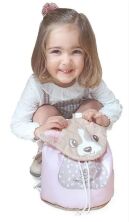 Коляска для ляльок DeCuevas 86043 Лялькова коляска-люлька "Реборн" з сумкою-рюкзаком. Серія DIDI / Рожева**