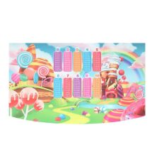 Дитяча парта регульована шкільна зі стільцем 904-139 малюнок Цукерки**