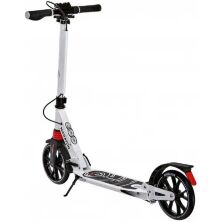 Складаний двоколісний самокат Maraton Decider 2022 Алюмінієвий з ручним гальмом/білий