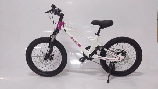 Гірський спортивний Магнезієвий велосипед Dyna M-1 колеса 20 дюймів / 7 швидкостей / Shimano / біло-рожевий