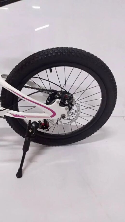 Гірський спортивний Магнезієвий велосипед Dyna M-1 колеса 20 дюймів / 7 швидкостей / Shimano / біло-рожевий