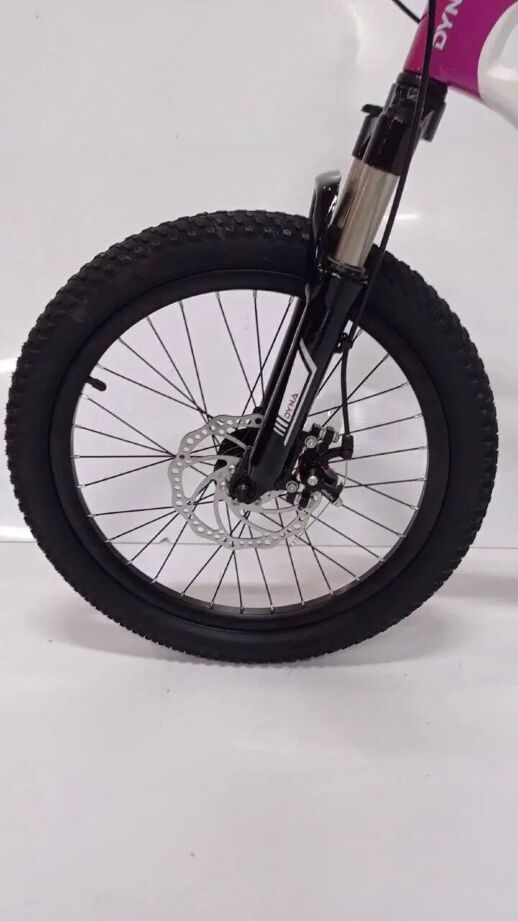 Гірський спортивний Магнезієвий велосипед Dyna M-1 колеса 20 дюймів / 7 швидкостей / Shimano / біло-рожевий