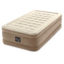 Надувна велюрова ліжко Intex 64426 з вбудованим електронасосом **