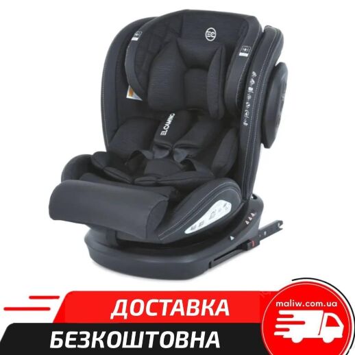 Дитяче автокрісло El Camino Evolution 360 ME 1045 Black Striped чорне в смужку