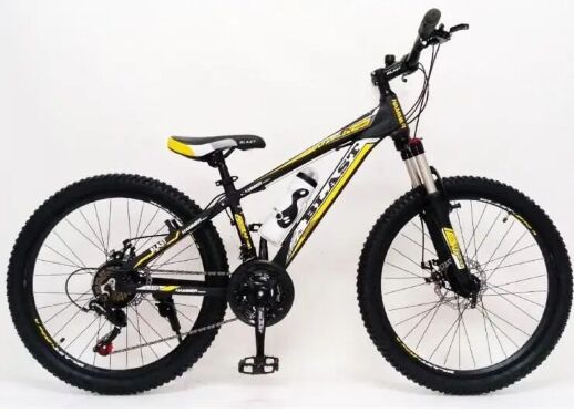 Підлітковий велосипед колеса 24 дюймів S300 Blast-New Чорно-Жовтий