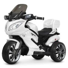 Дитячий електромобіль мотоцикл трицикл Bambi M 4204EBLR-1 Suzuki білий **