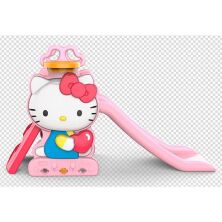 Дитяча гірка BAMBI HK2018-1B Hello Kitty баскетбольне кільце рожево-червоно-блакитна**