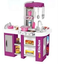 Дитячий ігровий набір Кухня Kitchen Set 922-47с водою духовка плита, холодильник, мийка звук, світло сін **