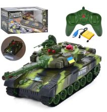 Військова техніка танк LIMO TOY М 5523 рухома кабіна звук, світло на радіокеруванні 2 кольори