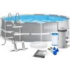 Каркасный круглый бассейн Intex 26716 диаметр 366см / объем 8592л с катриджным фильтр-насосом и лестницей