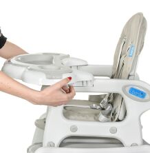 Стільчик для годування-трансформер качалка Bambi M 1563-11 сірий **