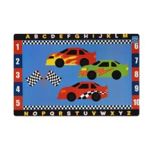 Дитячий столик зі стільчиком Bambi A19-RCAR Машинки блакитний складаний**