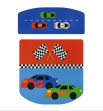 Дитячий столик зі стільчиком Bambi A19-RCAR Машинки блакитний складаний**