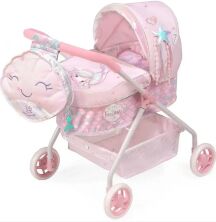 Коляска для ляльок DeCuevas 86041 Лялькова коляска-люлька з сумкою-рюкзаком. Серія Ocean Fantasy / Рожева**